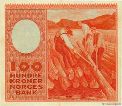 100 Kroner NORVÈGE  1957 P.33b SUP