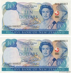 10 Dollars Lot NUEVA ZELANDA  1990 P.176