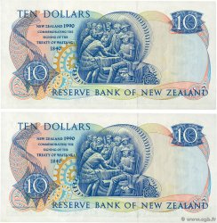 10 Dollars Lot NOUVELLE-ZÉLANDE  1990 P.176 pr.NEUF