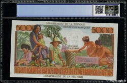 100 NF sur 5000 Francs Schoelcher REUNION ISLAND  1971 P.56b AU