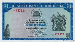 1 Dollar RHODESIA  1973 P.30g AU+