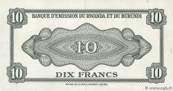 10 Francs RWANDA BURUNDI  1960 P.02a AU-