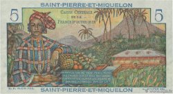 5 Francs Bougainville SAN PEDRO Y MIGUELóN  1946 P.22 FDC