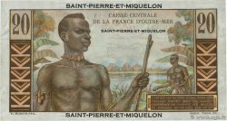 20 Francs Émile Gentil SAINT PIERRE AND MIQUELON  1946 P.24 XF