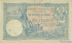 10 Dinara SERBIA  1893 P.10a VF+