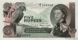 5 Rupees SEYCHELLES  1968 P.14 SPL+