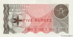 5 Rupees SEYCHELLES  1968 P.14 SC+