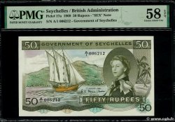 50 Rupees SEYCHELLES  1968 P.17a AU
