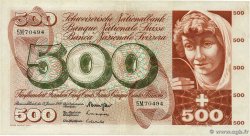 500 Francs SWITZERLAND  1969 P.51g VF