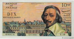 10 Nouveaux Francs RICHELIEU FRANKREICH  1959 F.57.02