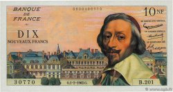 10 Nouveaux Francs RICHELIEU FRANKREICH  1962 F.57.17