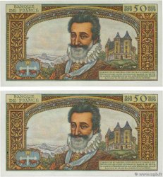 50 Nouveaux Francs HENRI IV Consécutifs FRANKREICH  1959 F.58.04 fST+