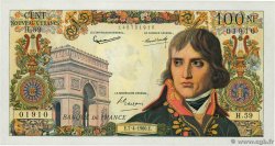 100 Nouveaux Francs BONAPARTE Numéro radar FRANCIA  1960 F.59.06 q.FDC