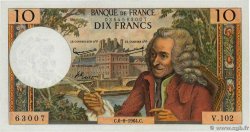 10 Francs VOLTAIRE FRANCE  1964 F.62.10 AU