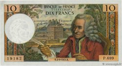 10 Francs VOLTAIRE FRANCIA  1971 F.62.51 q.AU