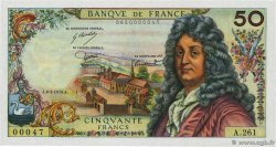 50 Francs RACINE Petit numéro FRANCE  1975 F.64.29A261 pr.NEUF