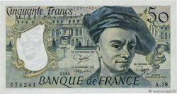 50 Francs QUENTIN DE LA TOUR FRANCE  1980 F.67.06