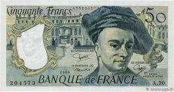 50 Francs QUENTIN DE LA TOUR FRANCIA  1980 F.67.06
