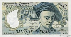 50 Francs QUENTIN DE LA TOUR FRANKREICH  1985 F.67.11