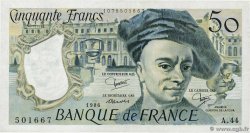 50 Francs QUENTIN DE LA TOUR FRANKREICH  1986 F.67.12