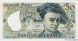 50 Francs QUENTIN DE LA TOUR FRANCIA  1986 F.67.12