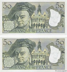 50 Francs QUENTIN DE LA TOUR Consécutifs FRANKREICH  1988 F.67.14 fST+