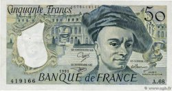 50 Francs QUENTIN DE LA TOUR FRANCIA  1991 F.67.17 q.SPL