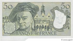 50 Francs QUENTIN DE LA TOUR Fauté FRANCIA  1991 F.67.17 FDC