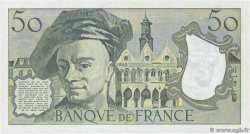 50 Francs QUENTIN DE LA TOUR Petit numéro FRANCIA  1992 F.67.18A70 FDC