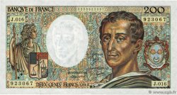 200 Francs MONTESQUIEU FRANCIA  1983 F.70.03 SPL