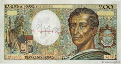 200 Francs MONTESQUIEU Fauté FRANCIA  1985 F.70.05 MBC