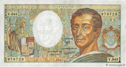 200 Francs MONTESQUIEU Fauté FRANKREICH  1987 F.70.07 fVZ