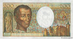 200 Francs MONTESQUIEU Fauté FRANCE  1987 F.70.07 XF-
