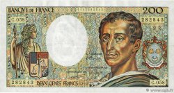 200 Francs MONTESQUIEU Fauté FRANKREICH  1988 F.70.08 fVZ