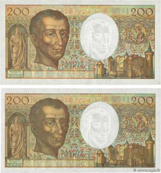 200 Francs MONTESQUIEU Fauté FRANKREICH  1990 F.70.10a VZ