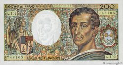 200 Francs MONTESQUIEU FRANCE  1992 F.70.12A102 pr.NEUF