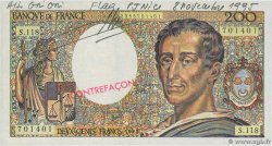 200 Francs MONTESQUIEU Faux FRANCIA  1992 F.70.12b SC+
