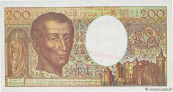 200 Francs MONTESQUIEU Faux FRANCIA  1992 F.70.12b q.FDC