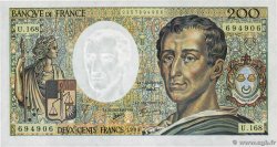 200 Francs MONTESQUIEU Modifié FRANCE  1994 F.70/2.02a NEUF