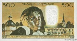 500 Francs PASCAL Petit numéro FRANKREICH  1968 F.71.01A1 fST