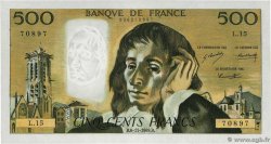 500 Francs PASCAL FRANKREICH  1969 F.71.04 fST