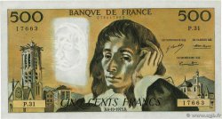 500 Francs PASCAL FRANKREICH  1973 F.71.09 VZ+