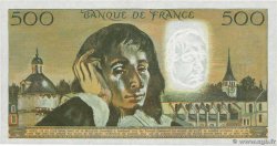 500 Francs PASCAL FRANCE  1974 F.71.12 AU+