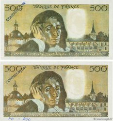 500 Francs PASCAL Faux FRANKREICH  1978 F.71.18 VZ