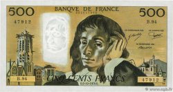 500 Francs PASCAL FRANCE  1978 F.71.18 AU+