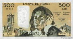 500 Francs PASCAL Petit numéro FRANCE  1990 F.71.44A313 NEUF