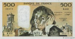 500 Francs PASCAL Grand numéro FRANCE  1993 F.71.52-412 SUP+