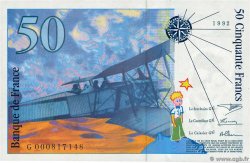 50 Francs SAINT-EXUPÉRY FRANCE  1992 F.72.01aG NEUF