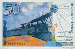 50 Francs SAINT-EXUPÉRY Commémoratif FRANCIA  1993 F.72.02 FDC