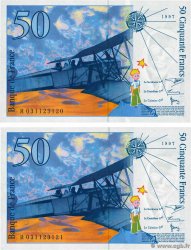 50 Francs SAINT-EXUPÉRY modifié Consécutifs FRANKREICH  1997 F.73.04 ST